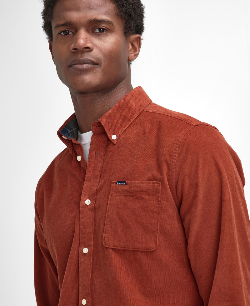 Barbour skjorte fløjl Ramsey MSH5001 orange