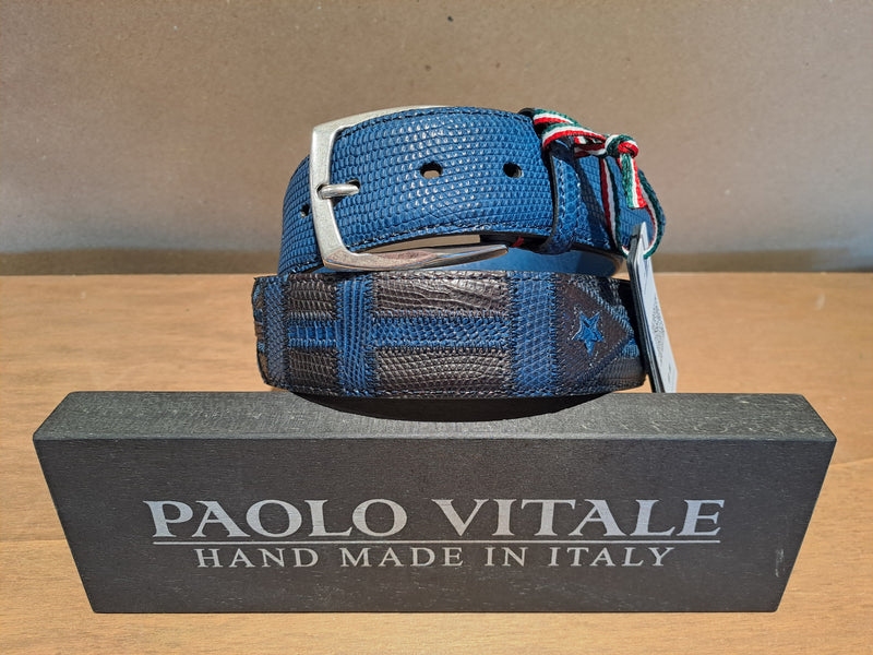 Paolo Vitale varan bælte Flag tone/navy