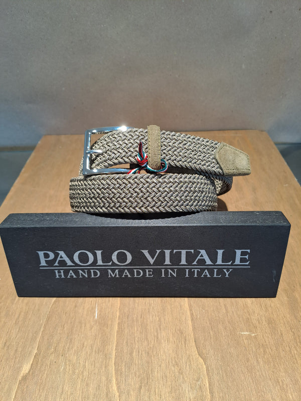 Paolo Vitale bælte elastik 80113 sand