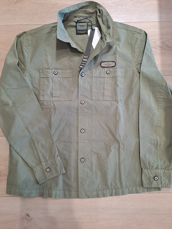 Aeronautica Skjorte 241AC022CT3252 army 07273
