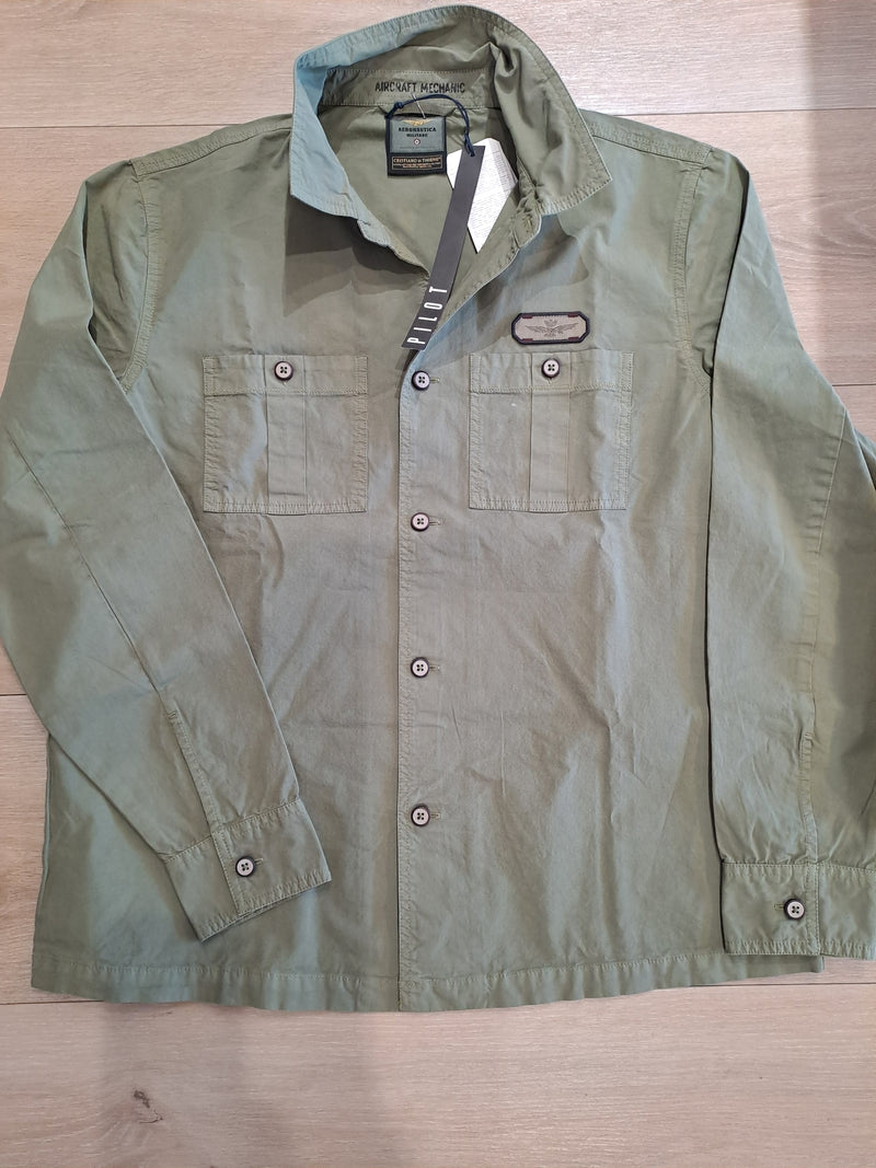 Aeronautica Skjorte 241AC022CT3252 army 07273