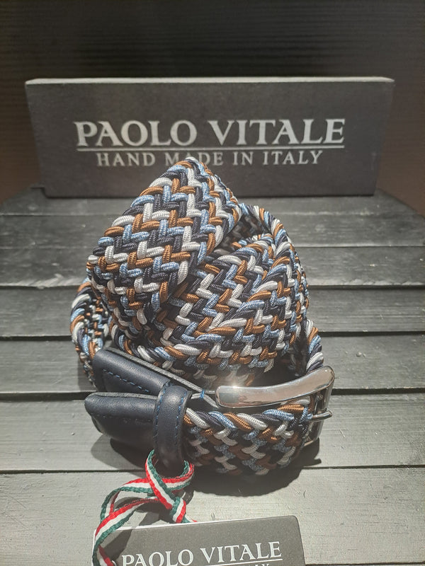 Paolo Vitale elastikbælte 1017616-2030 blå
