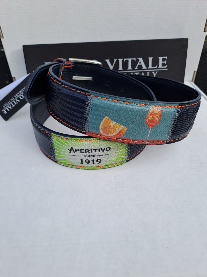 Paolo Vitale bælte SPRITZ navy