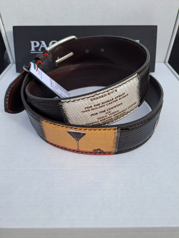 Paolo Vitale bælte ESPRESSO MARTINI brun