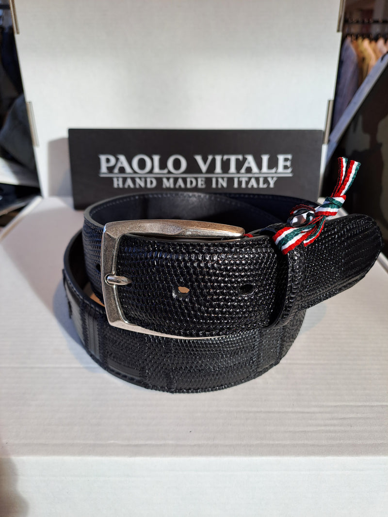 Paolo Vitale bælte FLAG 1021915 sort varan