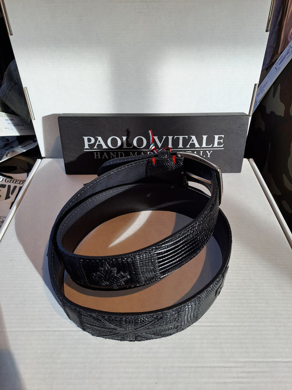 Paolo Vitale bælte FLAG 1021915 sort varan