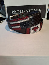 Paolo Vitale bælte FLAG 132J722 brun varan