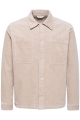 Casual Friday overshirt fløjl 20506480 lys sand