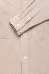 Casual Friday overshirt fløjl 20506480 lys sand