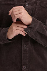 Casual Friday overshirt fløjl 20506480 brun
