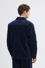 Casual Friday overshirt fløjl 20506480 navy