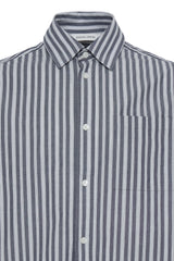 Casual Friday skjorte strib 20506483 navy/hvid
