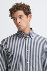 Casual Friday skjorte strib 20506483 navy/hvid