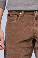 Minoss fløjls jeans VELVY CORD mørk sand