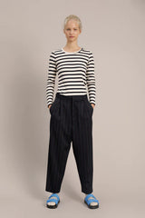 Munthe t-shirt Jote off/navy strib