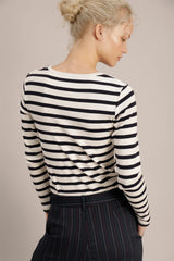 Munthe t-shirt Jote off/navy strib