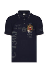 Aeronautica polo t-shirt PO1706 navy