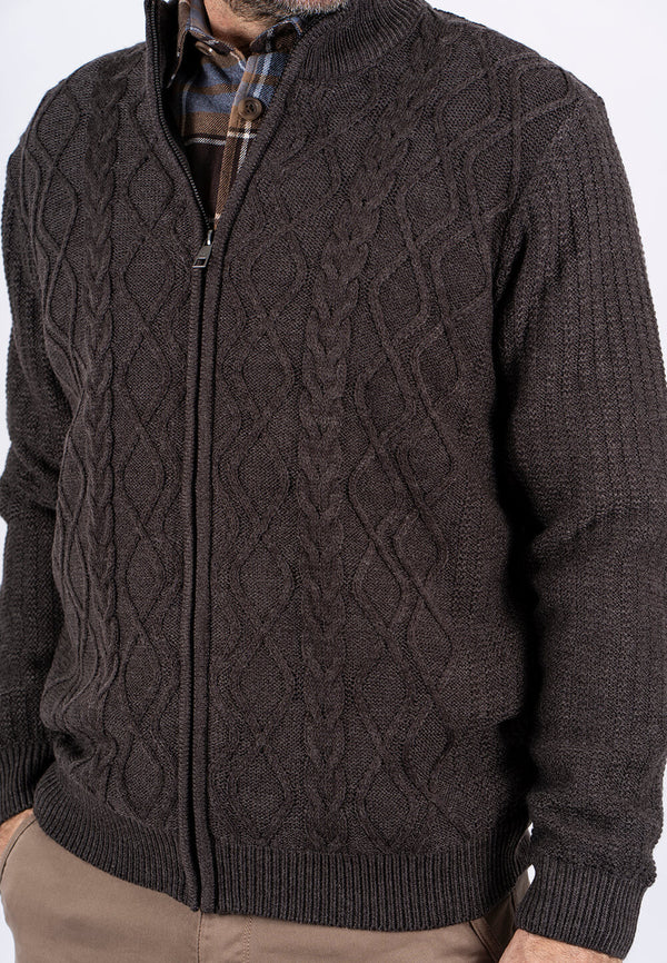 Pre End cardigan Henry brun
