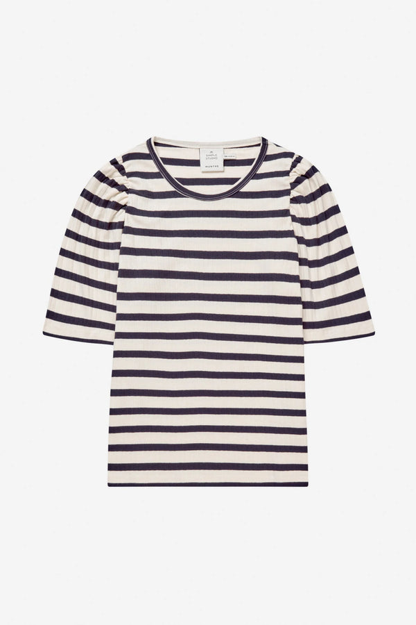 Munthe Jikolaz T-Shirt 247 1130 24764 Col. Navy / Offwhite