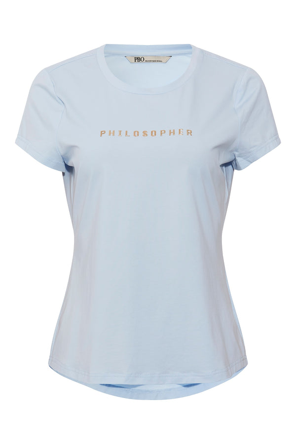 PBO T/shirt Philosopher 4360 Lyseblå 213