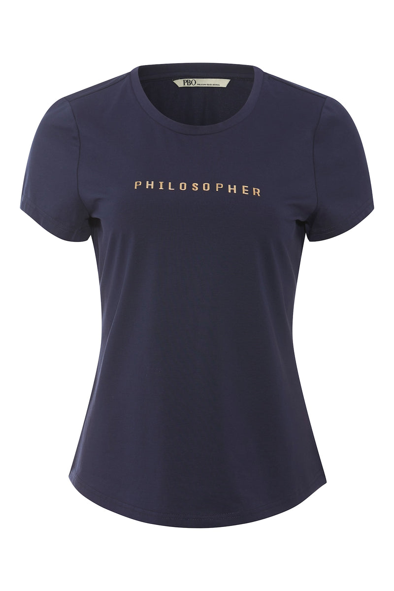 PBO T/shirt Philosopher 4360 Navy 30