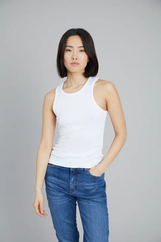 Munthe top Peach hvid