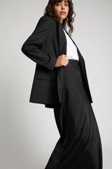 Munthe satin nederdel Bardot sort