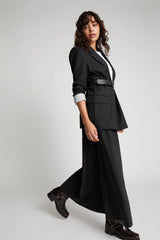 Munthe satin nederdel Bardot sort