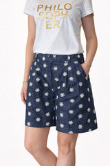 TELERIA ZED Katy Shorts Col. Denim m.blomster