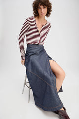 Munthe Landrea Nederdel 253-1220-25307 Col. Indigo