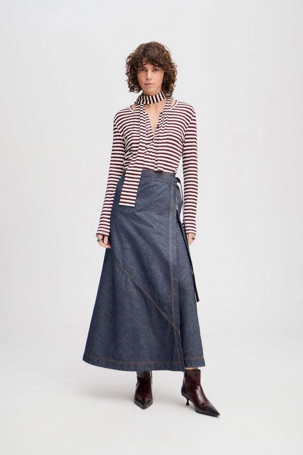 Munthe Landrea Nederdel 253-1220-25307 Col. Indigo
