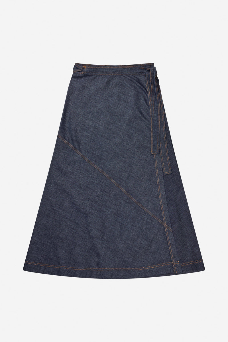 Munthe Landrea Nederdel 253-1220-25307 Col. Indigo
