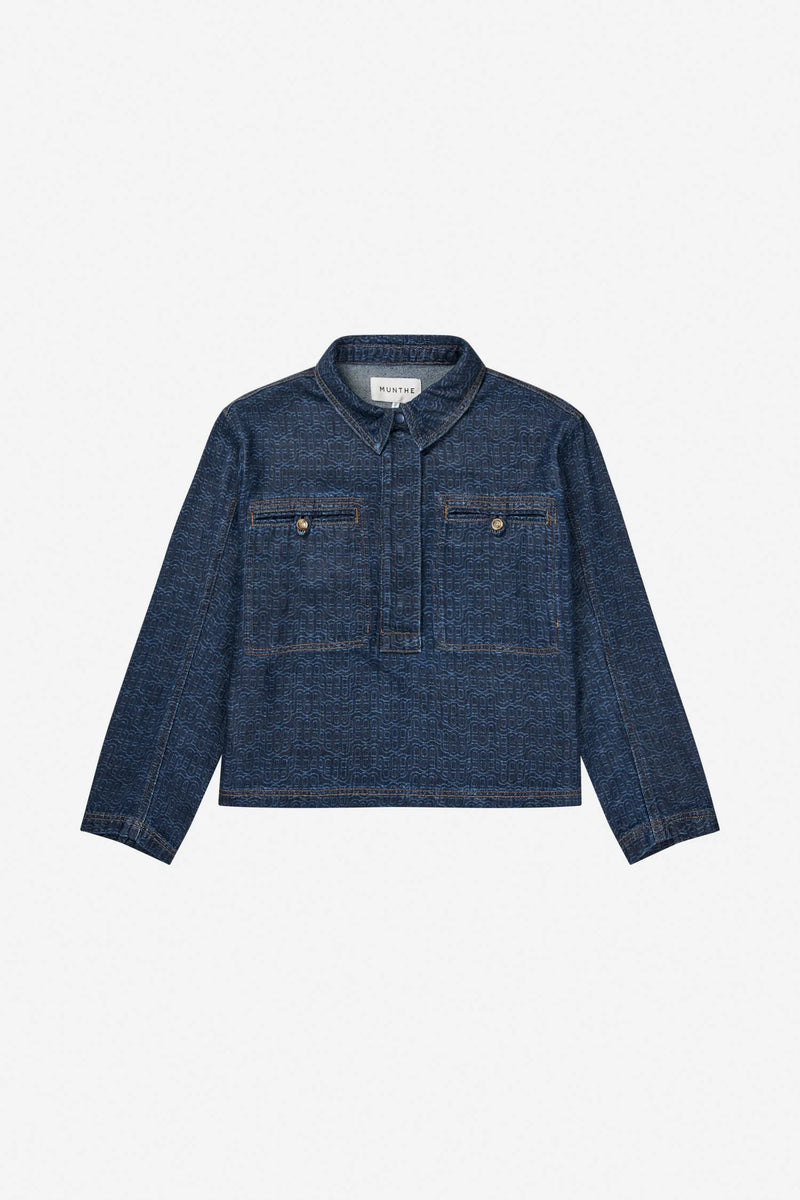 Munthe Ruxa Skjorte 254-1020-25406 Col. Indigo