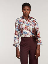 Stenstrøms dame Sofie Shirt 2610006999 Col.Purple blomst