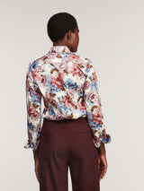Stenstrøms dame Sofie Shirt 2610006999 Col.Purple blomst