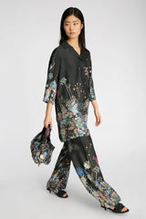 Munthe Fabert Bukser 261-1410-26118 Col.Printblack