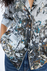 Munthe Vushi Skjorte 263-1011-26318 Col. Print Grey