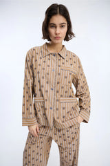 Munthe Vintage Skjorte 263-1532-26327 Col. Nature