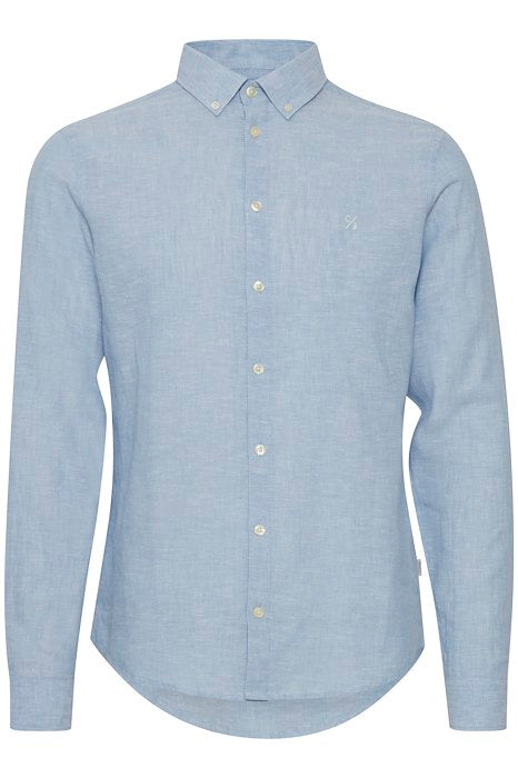 Casual Friday hørskjorte 20504577 lyseblå 194013