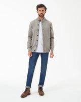 Barbour cardigan Patch zip MKN0731 sand