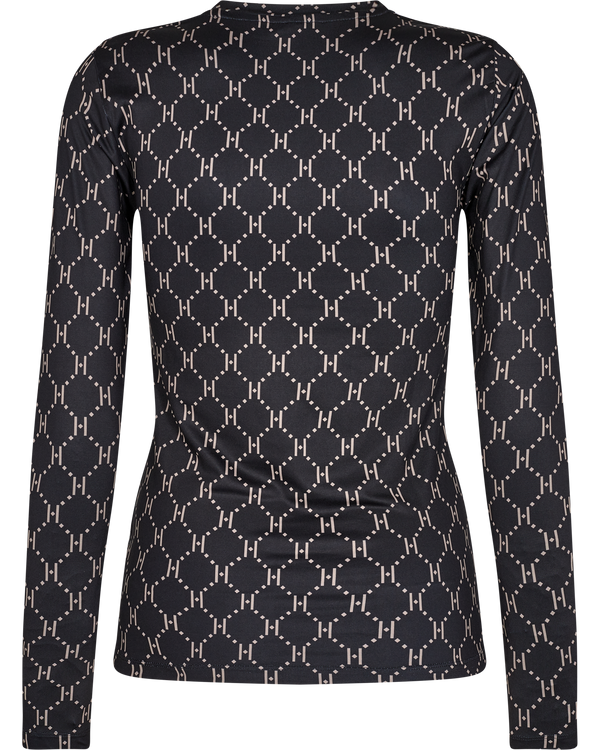 Hype The Detail Printed Bluse Sort 20014-1