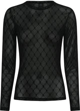 Hype The Detial Mesh Blouse 3-300-14-9 Col. Sort