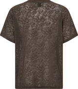 Hype The Detail Lace tee slim 3-852-25-02 Col. Brun