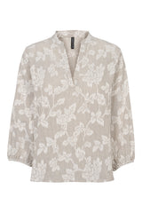 Prepair bluse Debie Blouse strib brown/white