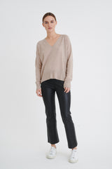 Inwear strik Lukka V-neck 30104240 Col. sand