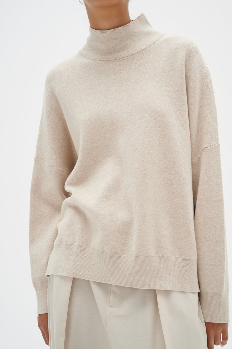 In Wear Strik TenleylW Turtelneck Sand