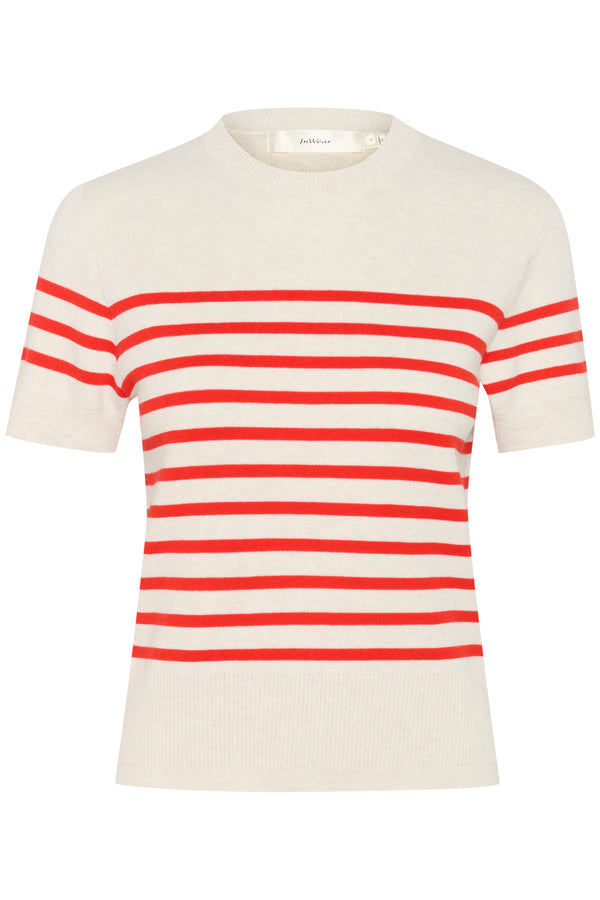 InWear WallislW Pullover 30110294 Rød/Sand 300008