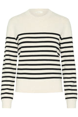 InWear WallislW O-Neck Pullover 30110296 Sort/Sand