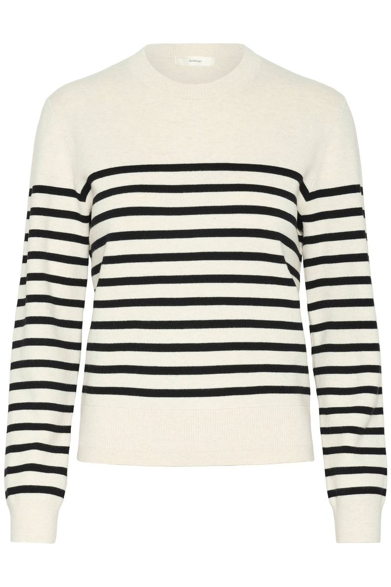 InWear WallislW O-Neck Pullover 30110296 Sort/Sand