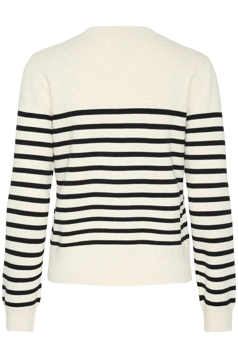 InWear WallislW O-Neck Pullover 30110296 Sort/Sand